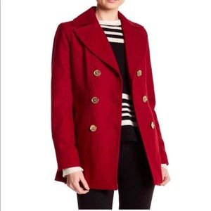 💥Gorgeous Michael Kors Women Wool Blend Coats Red